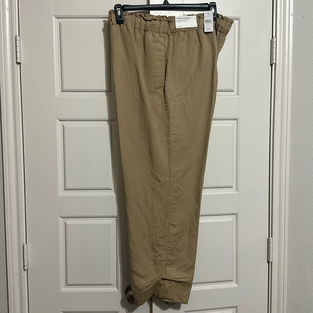 Khaki two piece casual pants suit